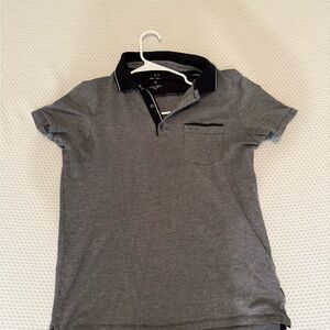 Armani Exchange Charcoal Polo Shirt